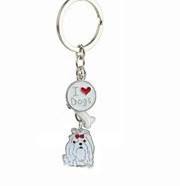 Dog Charm Keychain