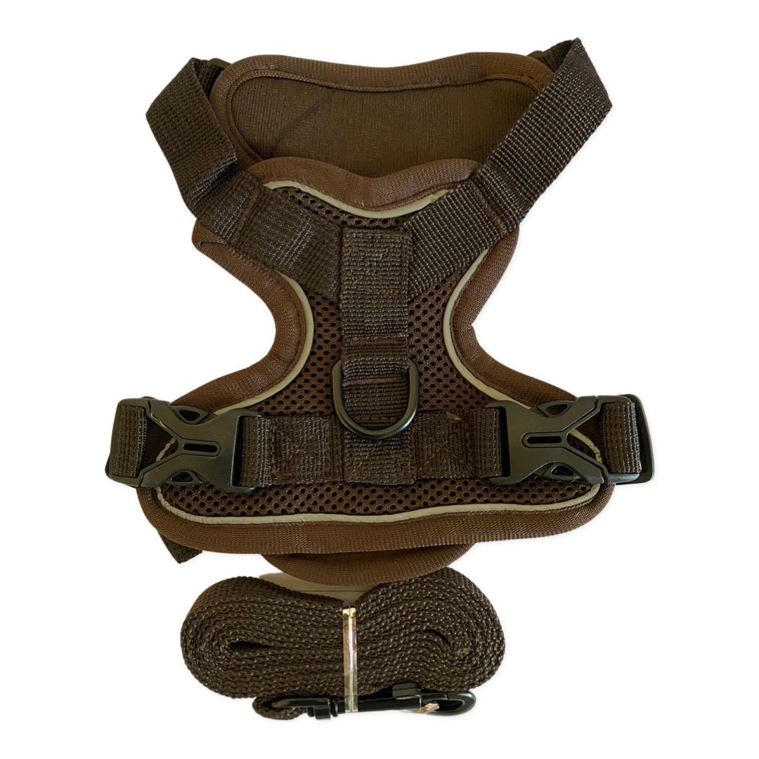 Brown Comfortable Dog Harness