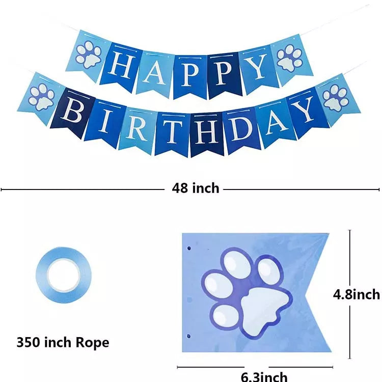 Dog Birthday Decoration Set