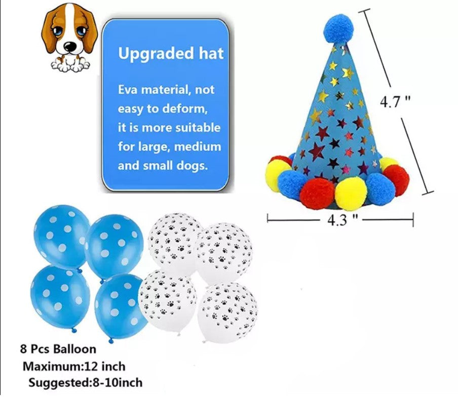 Dog Birthday Decoration Set