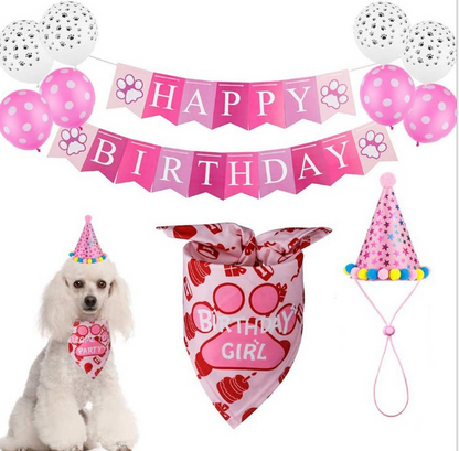 Dog Birthday Decoration Set