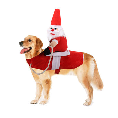 Dog Halloween Costume - Funny Santa Claus