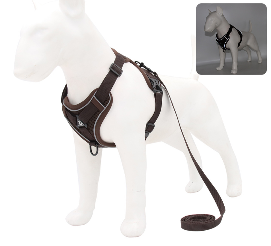 Comfortable Dog Harness Brown